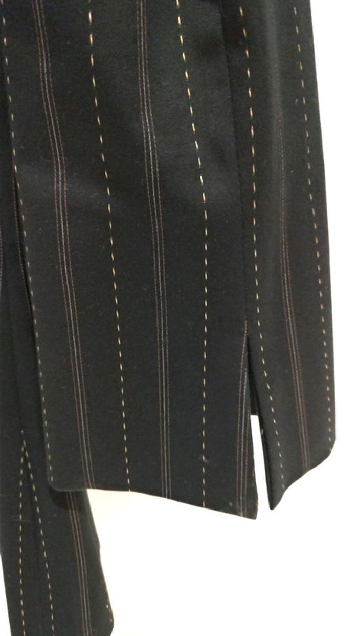 Blazer Veste tailleur noire rayures et pointillés - photo numéro 5