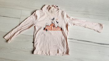Vêtement fille tee-shirt manches longues Petit Bateau rose 3 ans