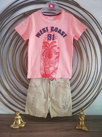 Tshirt+ Short la compagnie des petits T5ans