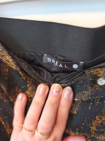 BREAL JUPE NOIRE ET OR TAILLE 42