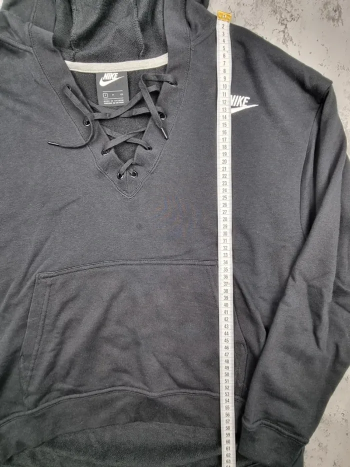 Sweat à capuche noir Nike – Taille S Femme (mesures en photos) - photo numéro 5