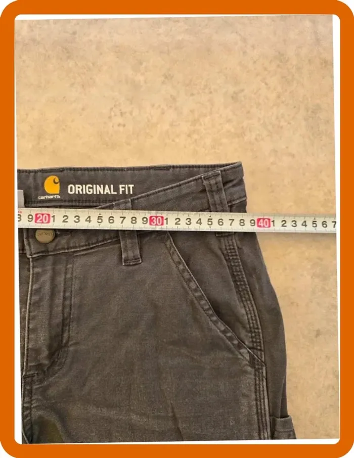 Short Carhartt original fit 32/4 gris femme women SHO087 - photo numéro 3