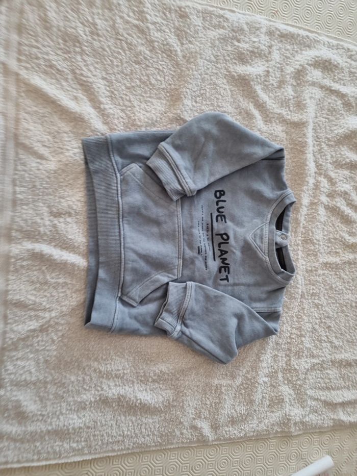 Sweat-shirt kiabi gris