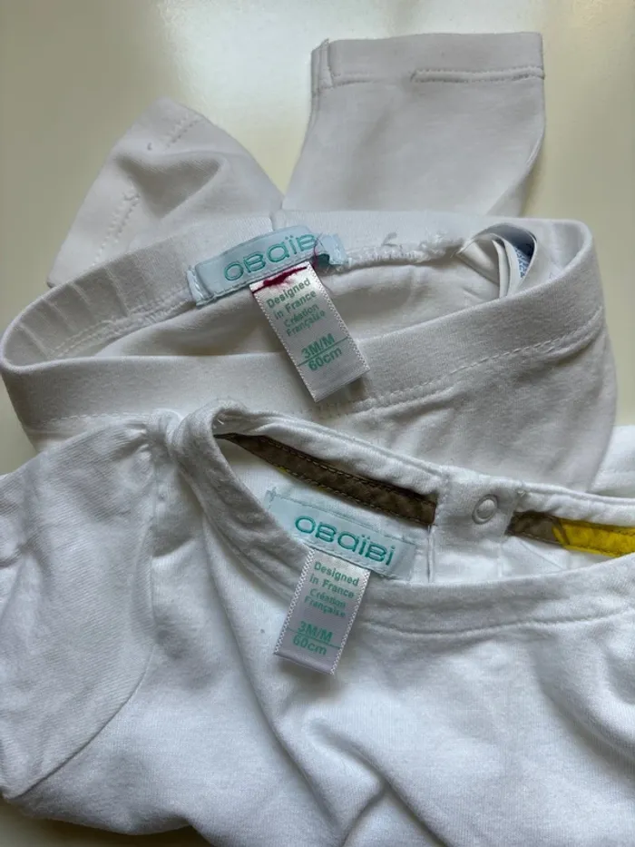 Ensemble T shirt et Pantalon 3 mois Obaibi - photo numéro 9