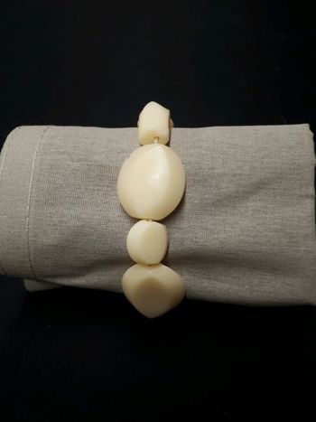 Bracelet élastique beige