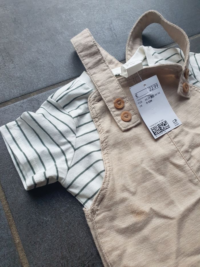 Ensemble salopette t shirt etr - photo numéro 3