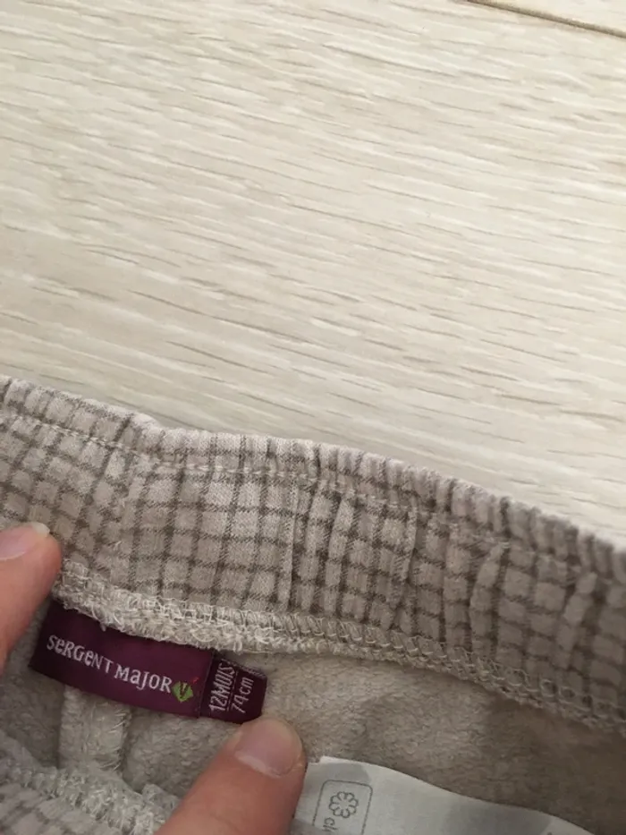 Ensemble pantalon + t-shirt manches longues 12 mois sergent major - photo numéro 8