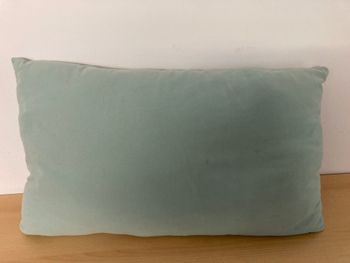 grand coussin bleu/vert