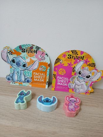 Lot beauté : masques visage et bombes de bain Stitch Disney
