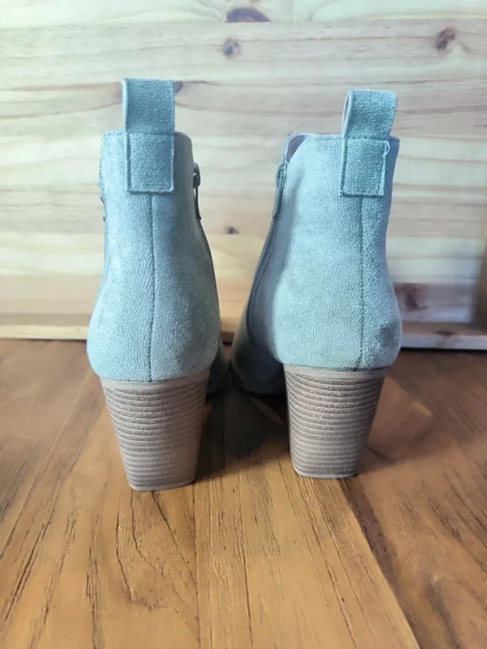 Bottines style Santiag courte 38 vert bleu - photo numéro 4