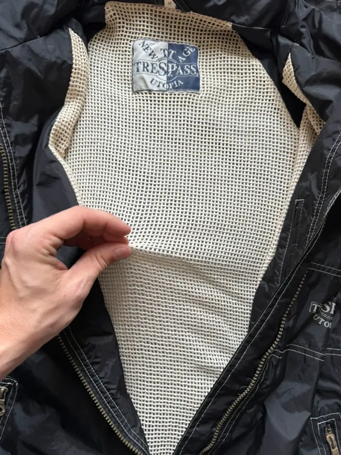 Veste noir style Kway - Veste de pluie - Veste ciré noir - photo numéro 5