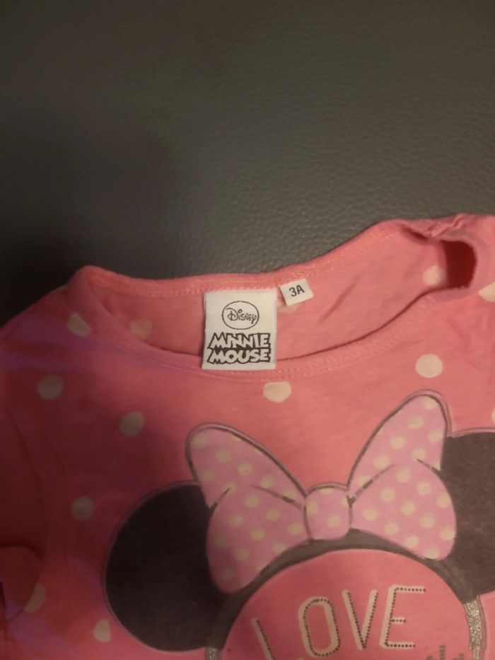 Tee-shirt minnie mouse disney 3 ans - photo numéro 2