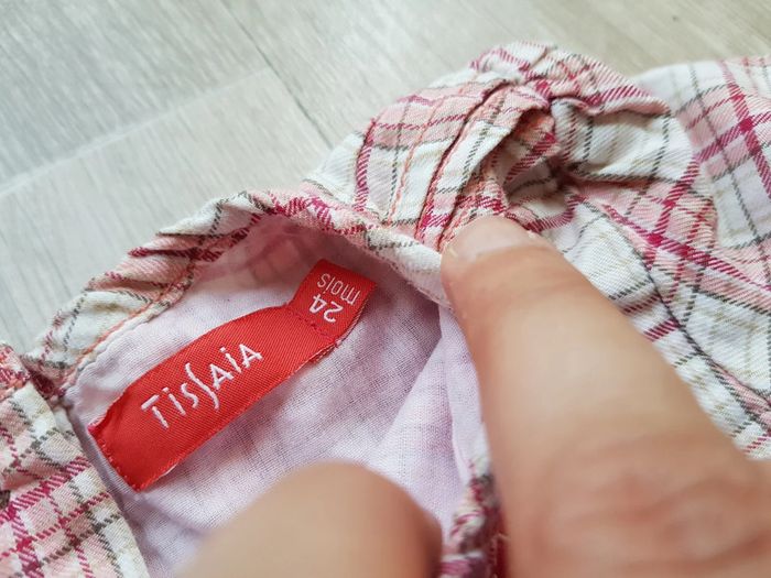 Tunique à carreaux, doublée taille 24 mois - photo numéro 6