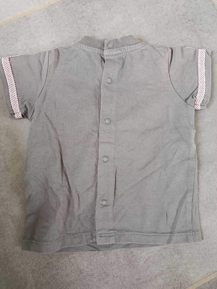 Ensemble garçon 3 mois salopette+tshirt - photo numéro 4