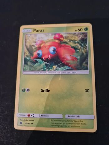 Carte pokémon Paras 4/149