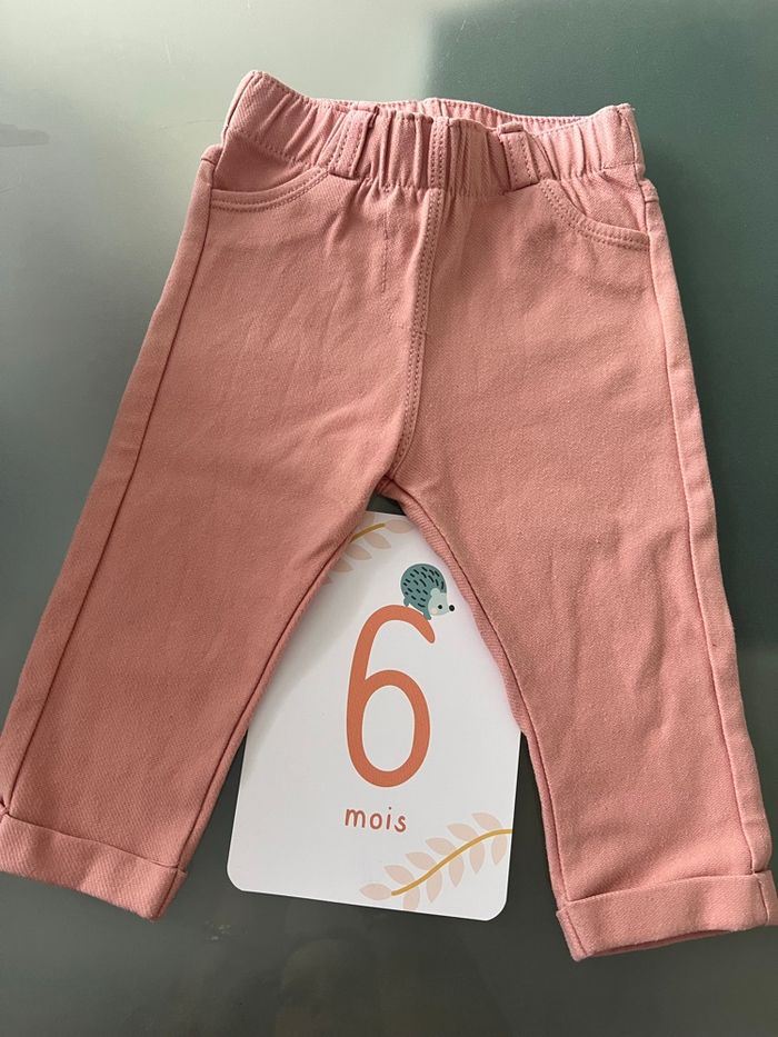 Pantalon rose - 6 mois - photo numéro 1