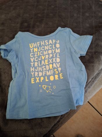 Tee-shirt manche court 3 mois