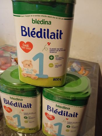 Lot 3 boîtes bledilait