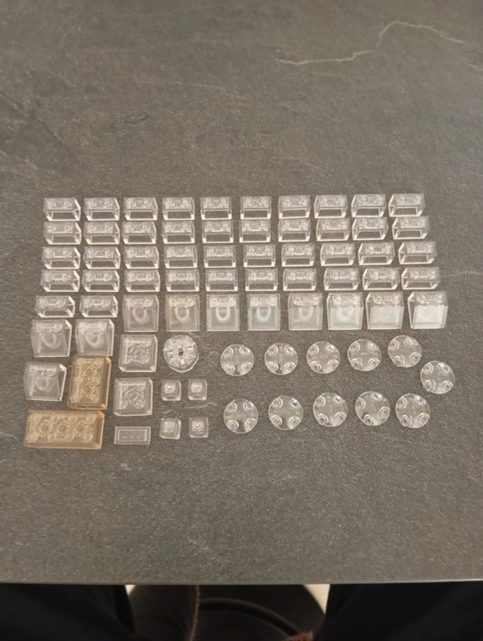 Vrac pièces lego trans-clear - photo numéro 2
