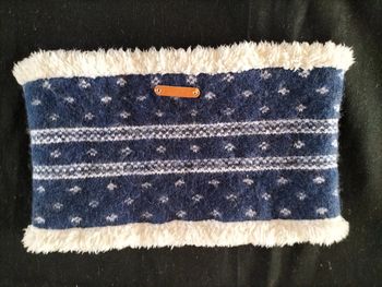Tour de cou bleu marine et blanc TU Cyrillus