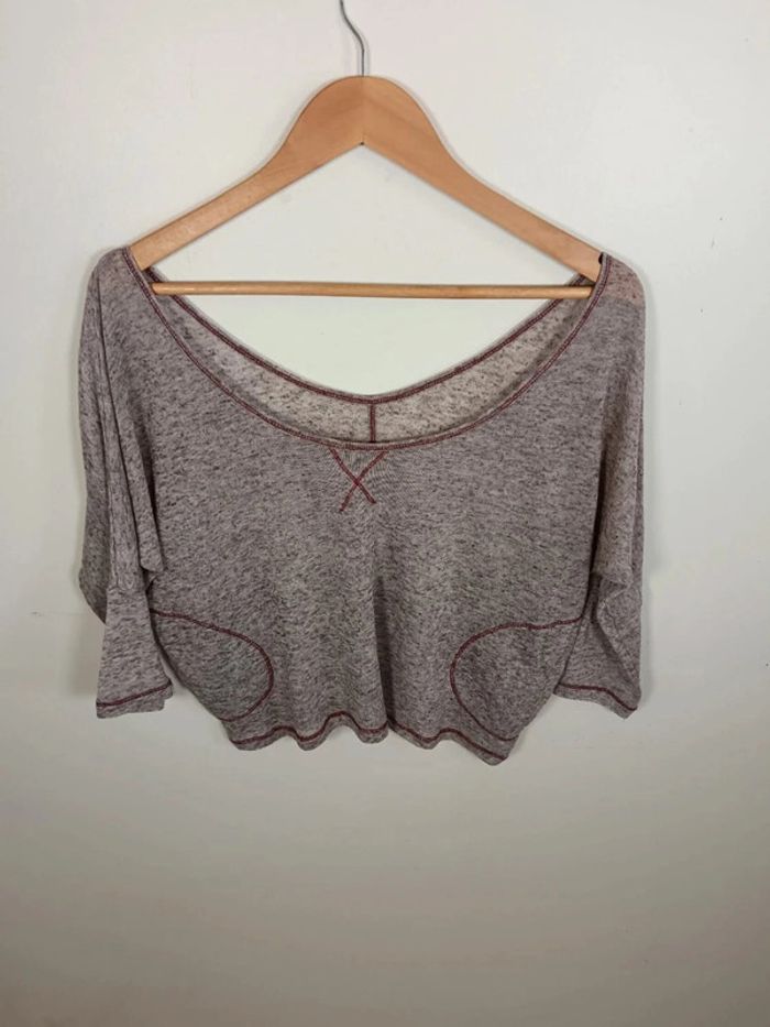 C31 blouse gris cache cache T2