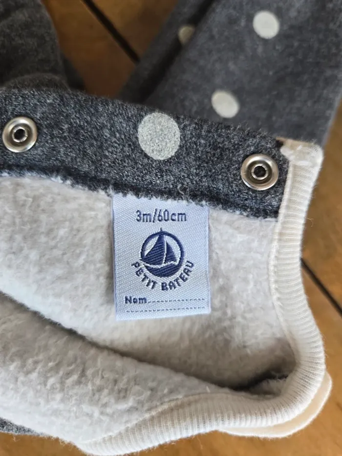 Robe hiver Petit Bateau fille 3 mois - photo numéro 4