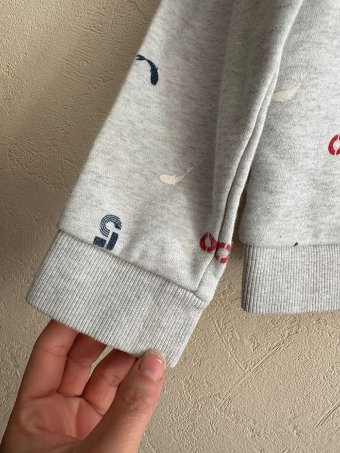 Pull grise en coton imprimée garçon 5 ans Okaïdi - photo numéro 4