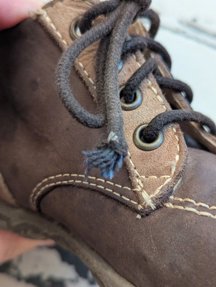 Chaussures montantes en cuir marron André – Taille 23 - photo numéro 5