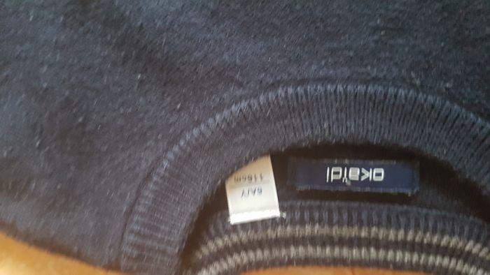 Pull garçon 6 ans gris et marine Okaïdi - photo numéro 2