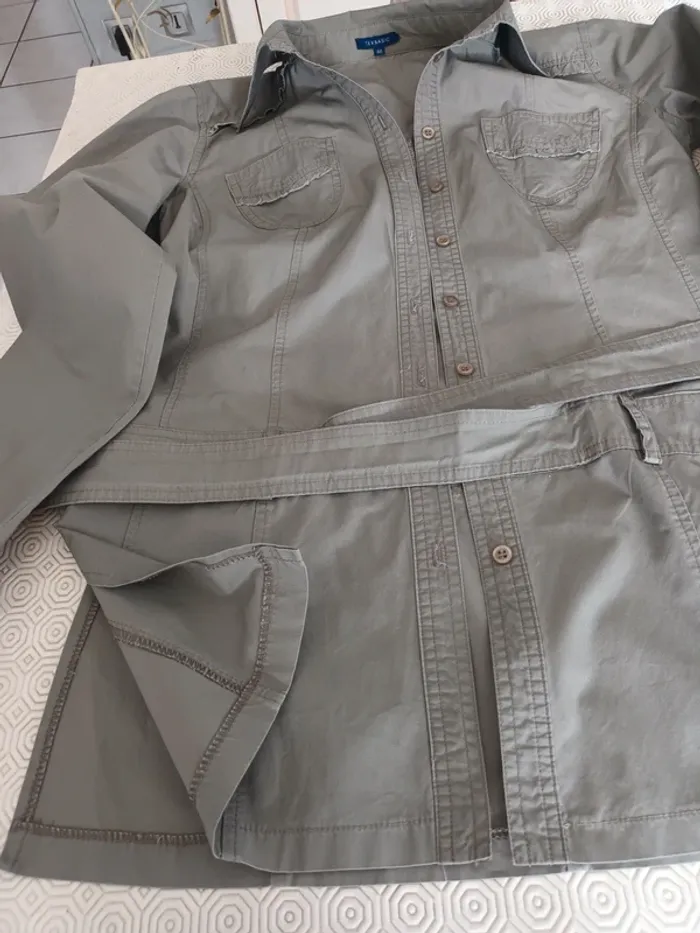 Veste légère Tex taille 40 vert kaki - photo numéro 9