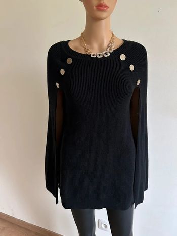 Poncho noir avec boutons dorés Morgan taille S jamais porté