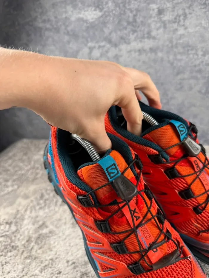 Salomon XA Pro 3D - Trekking Shoes - Orange & Blue - photo numéro 12