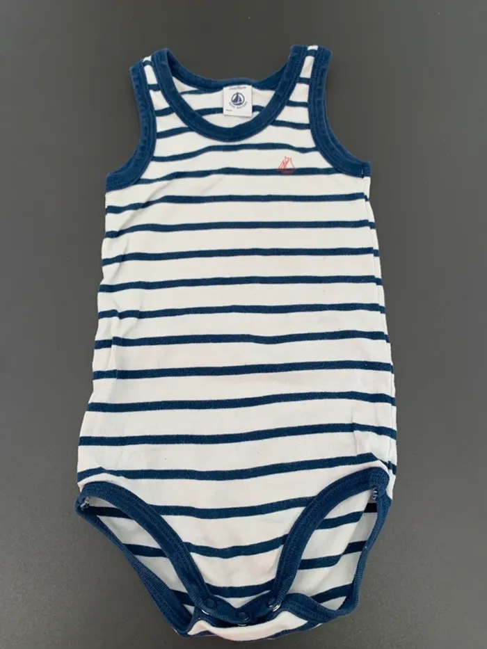Body marinière petit bateau taille 24 mois