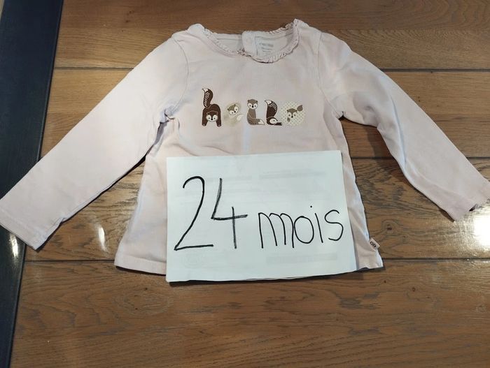 Lot n° 525 T-shirt manches longues Obaïbi 24 mois