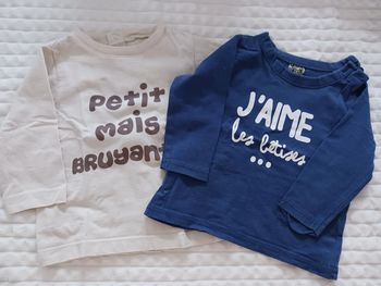 Lot de 2 tee-shirts 6 mois