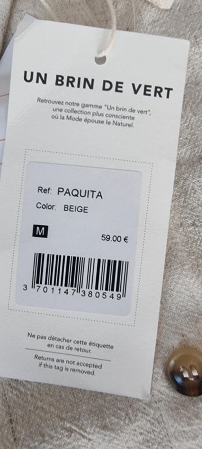 Robe Paquita Beige - Grace & Mila - photo numéro 4