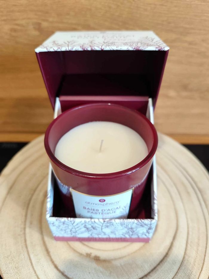 Bougie parfumée Atmosphera , Baies d'Açaï et pastèque , neuve