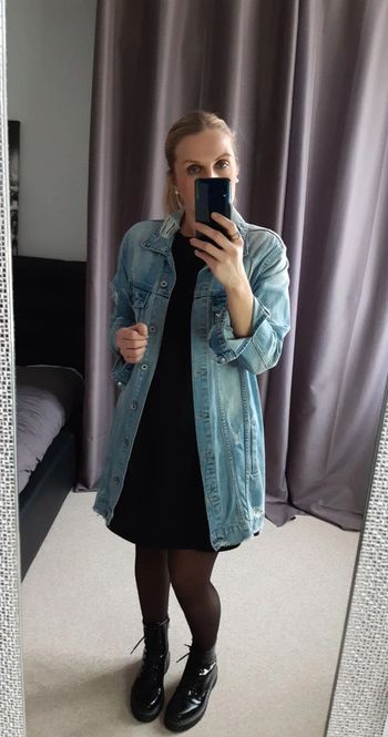 Veste en jean longue