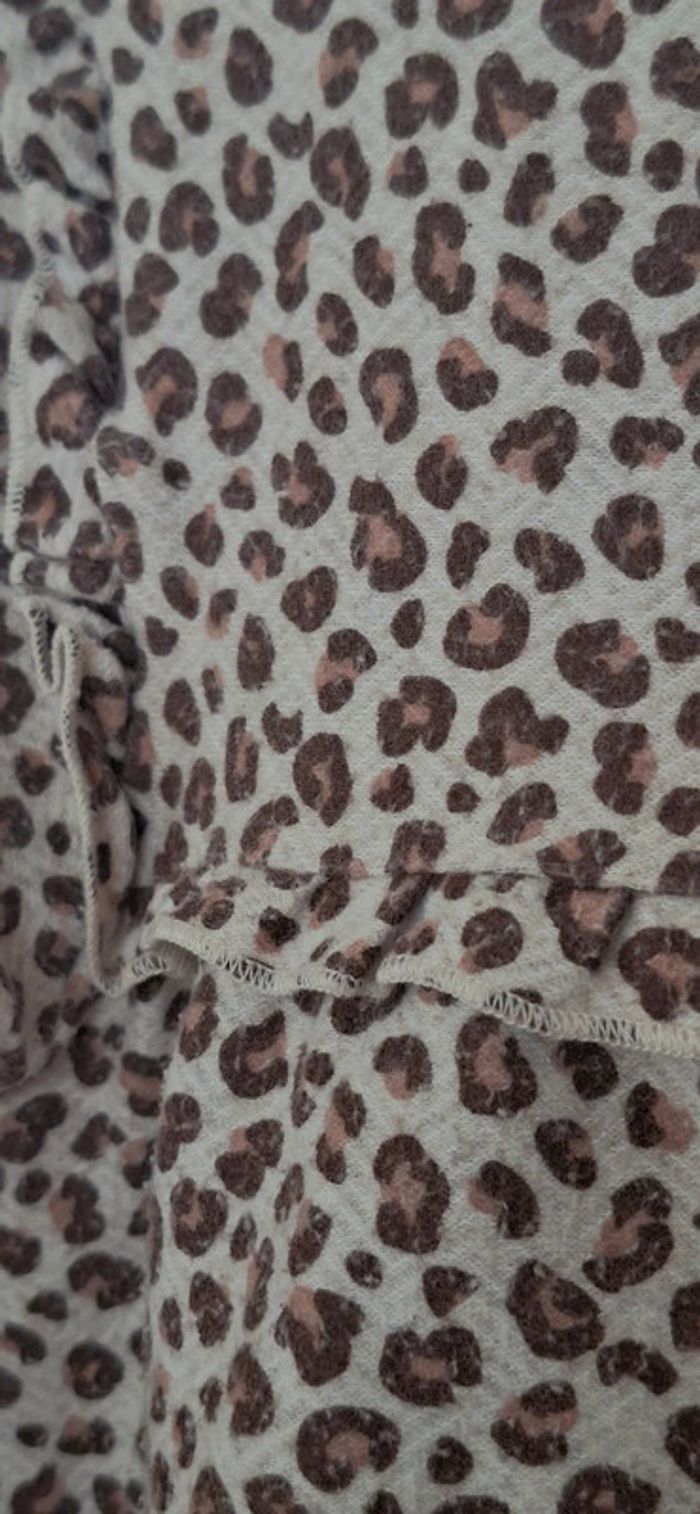 Robe léopard girly – Coton doux, parfait état - tenue parfaite pour la rentrée 🐆🌸 - photo numéro 6