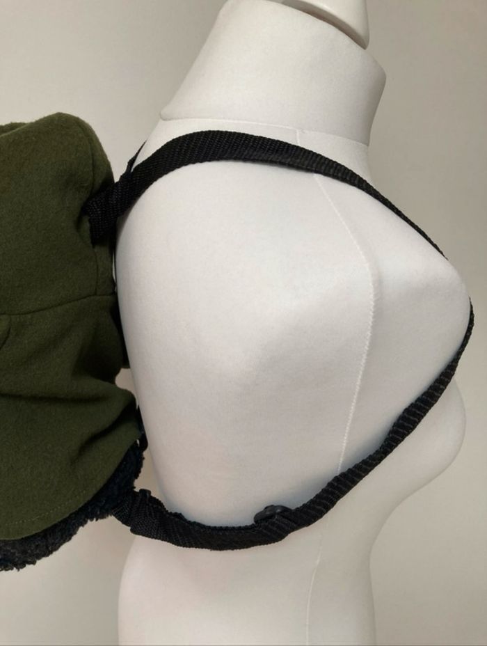 Sac à dos ours en peluche noir et kaki 🧸 - photo numéro 8