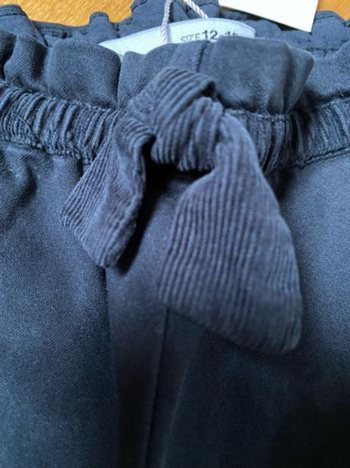 Pantalon bleu marine zara baby fille 12/18 mois 86cm 12-18 mois - photo numéro 2