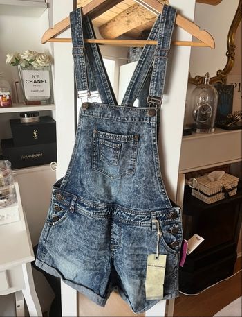 Combishort à bretelles en jean denim MIM neuve T38 ☀️