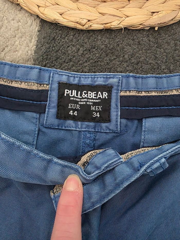 Short bleu homme Pull & bear taille 44 - photo numéro 5