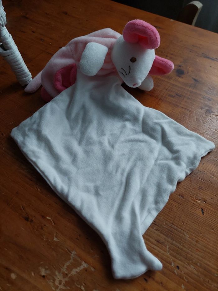 Doudou mouchoir souris Sucre d'orge - photo numéro 3
