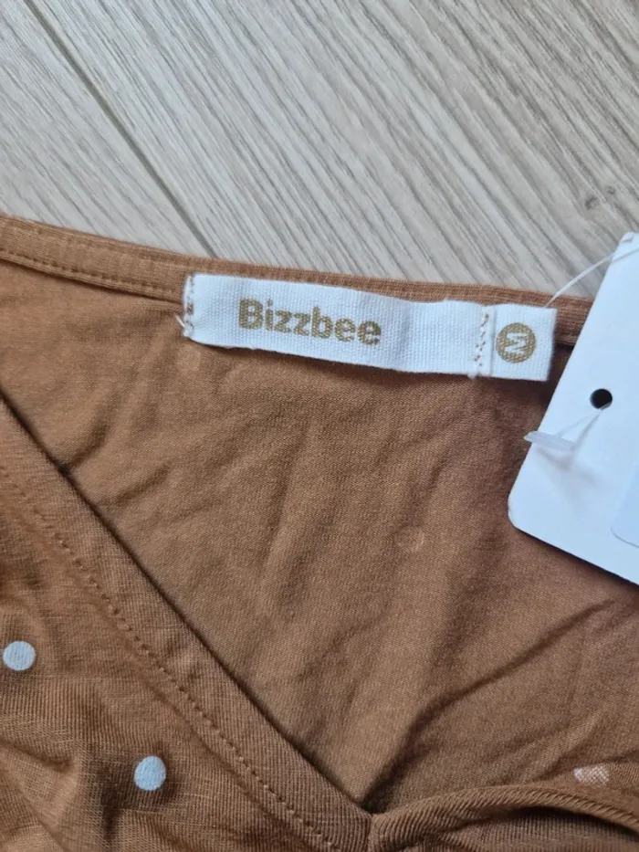Haut Bizzbee marron à pois blancs – Taille M – Neuf avec étiquette - photo numéro 5