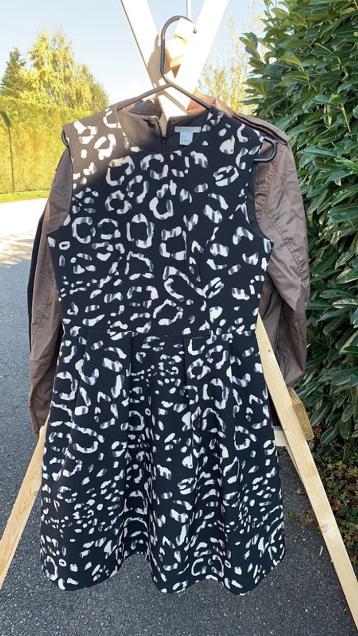 Robe noire et grise h&m