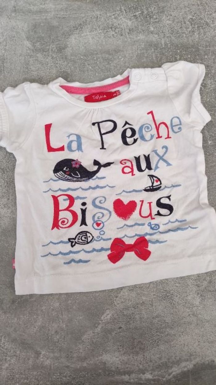 Tee-shirt manches courtes bébé fille 3 mois
