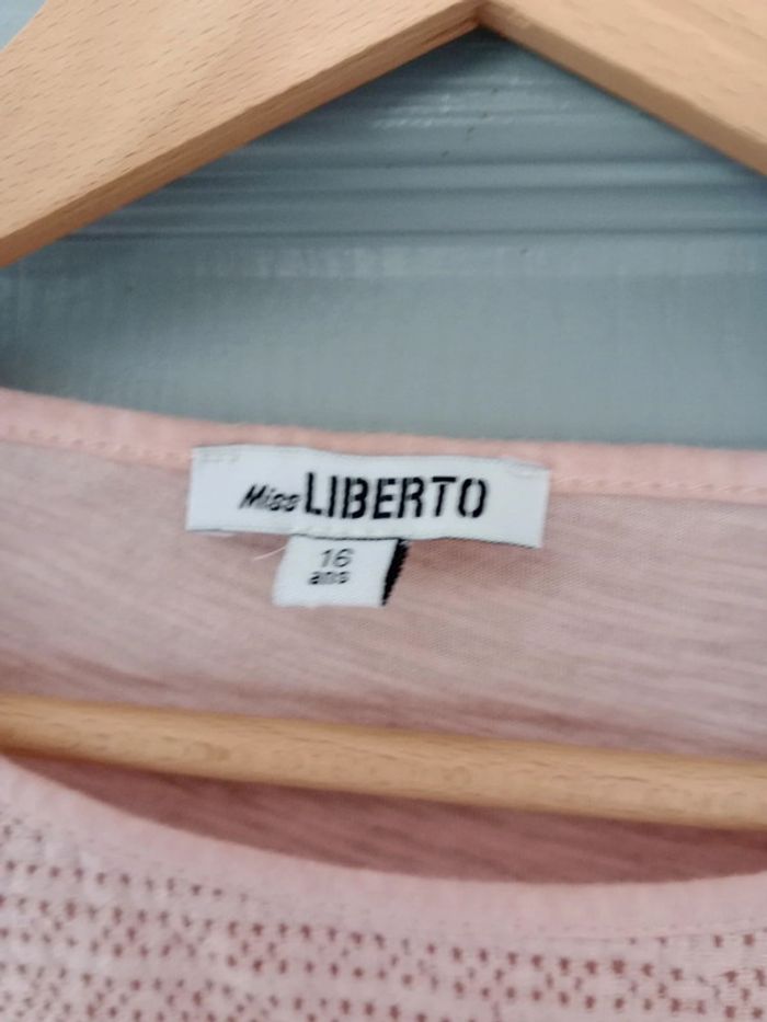 T-shirt fille 16 ans rose pâle c48 - photo numéro 8