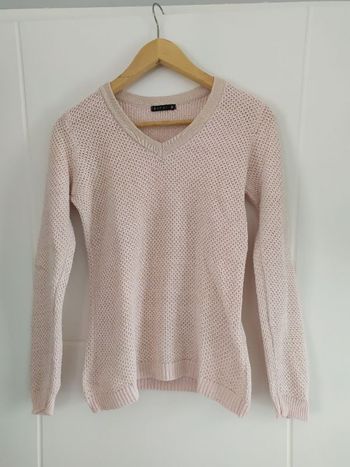 Pull rose pâle Bréal taille 36/38