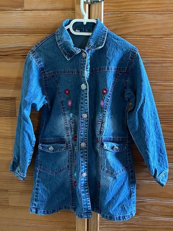Veste en jean, avec poches, trous pour ceinture - Taille 6/8 ans
